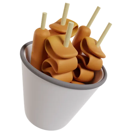 Odeng Food  3D Icon