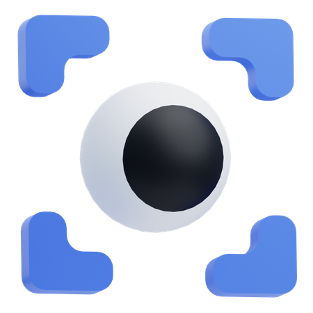 Oeil biométrique  3D Icon