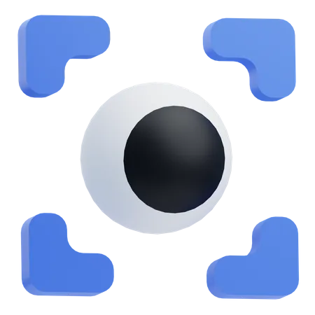 Oeil biométrique  3D Icon