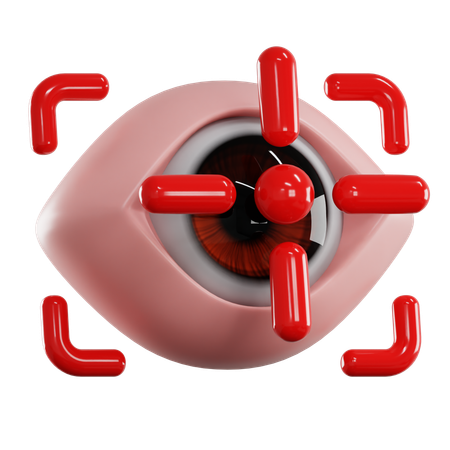 Cible oculaire  3D Icon