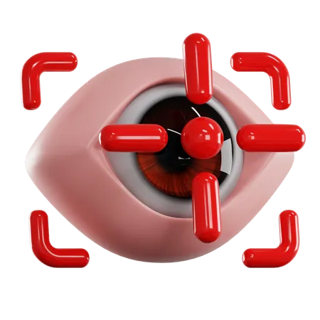 Cible oculaire  3D Icon