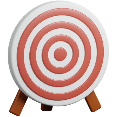 Œil de bœuf pour le tir à l'arc  3D Icon