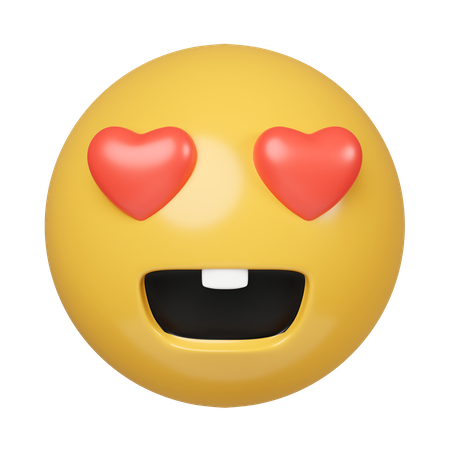 Oeil de coeur  3D Icon