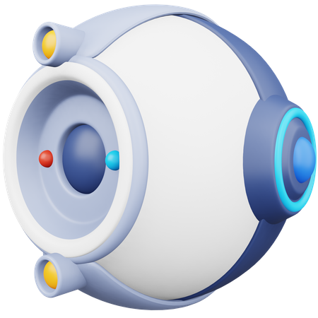 Oeil de robot flottant  3D Icon