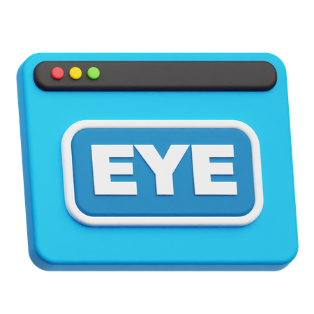 Oeil de site Web  3D Icon