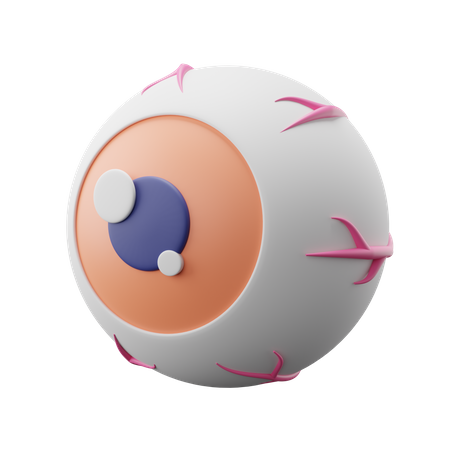 Oeil effrayant  3D Icon