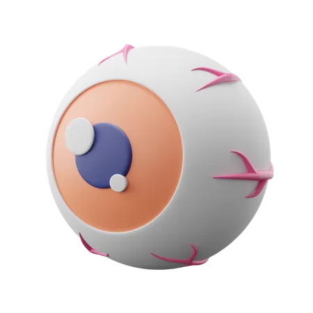 Oeil effrayant  3D Icon