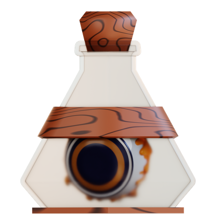 Oeil en bouteille  3D Icon