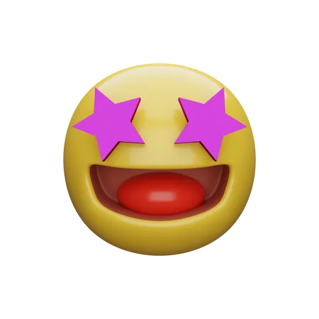 Oeil d'étoile  3D Emoji