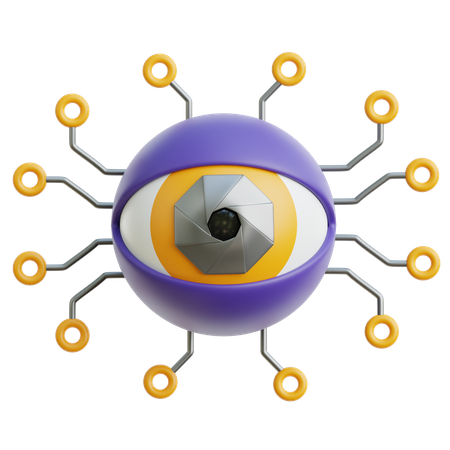 Oeil robotique  3D Icon