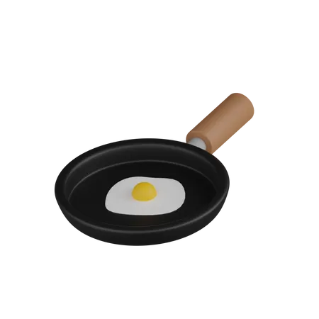 Oeuf au plat  3D Icon