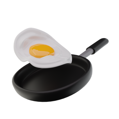 Oeuf au plat  3D Icon