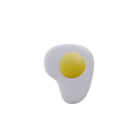 Oeuf au plat  3D Icon