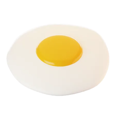 Oeuf frit  3D Icon