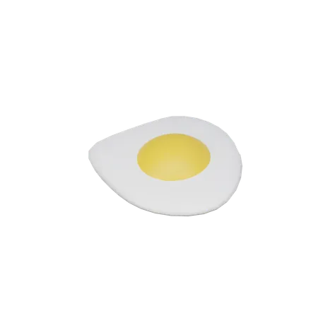 Oeuf frit  3D Icon