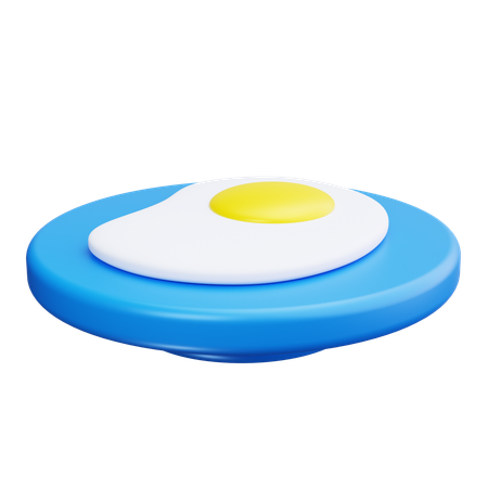 Oeuf frit  3D Icon