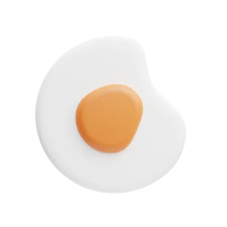 Oeuf frit  3D Icon