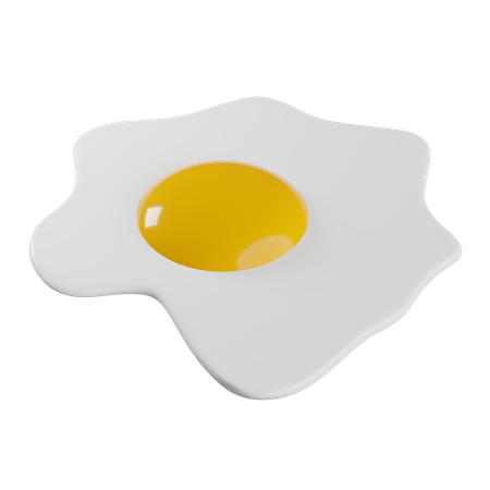 Oeuf frit  3D Icon