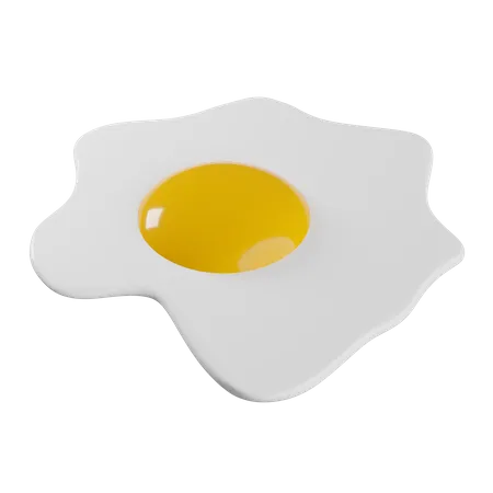 Oeuf frit  3D Icon