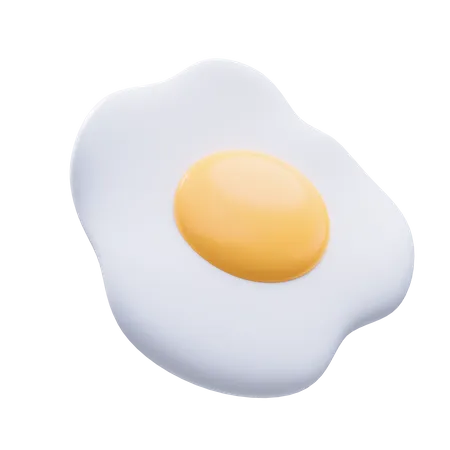 Oeuf frit  3D Icon