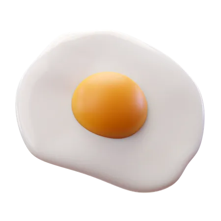 Oeuf frit  3D Icon