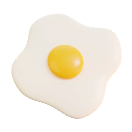 Oeuf frit  3D Icon