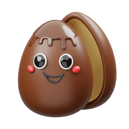 Oeuf en chocolat  3D Icon