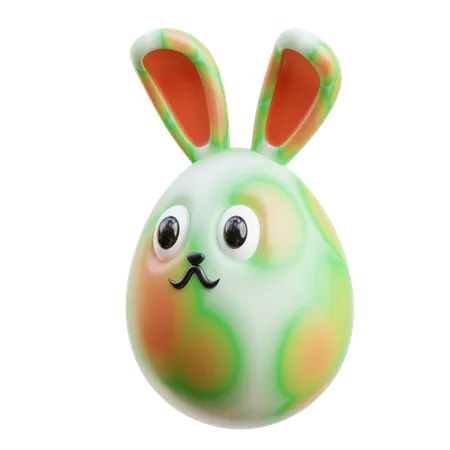 Oeuf de lapin  3D Icon