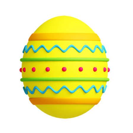 Œuf de Pâques 1  3D Icon
