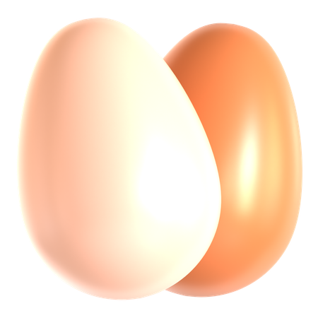Œuf de poule  3D Icon