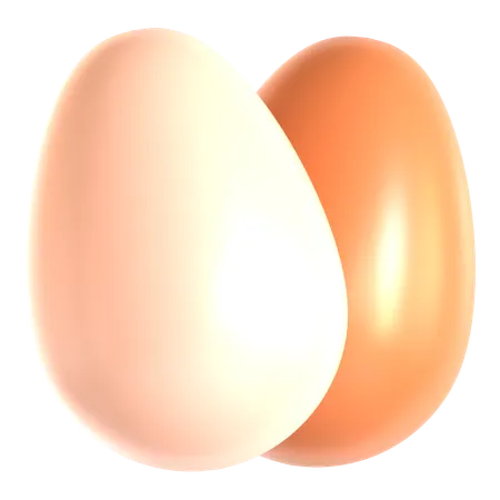 Œuf de poule  3D Icon