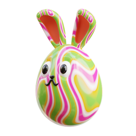 Lapin aux œufs  3D Icon