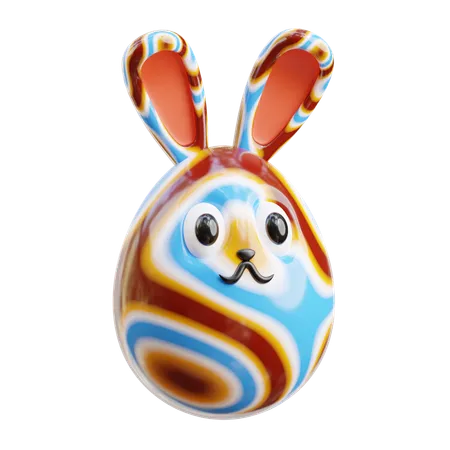 Lapin aux œufs  3D Icon