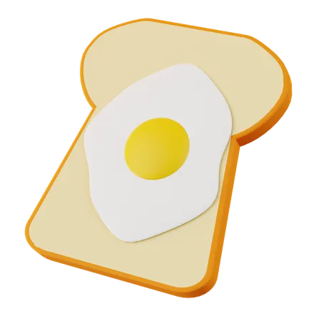 Sandwich aux oeufs  3D Icon