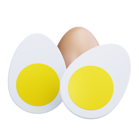 Oeufs bouillis  3D Icon