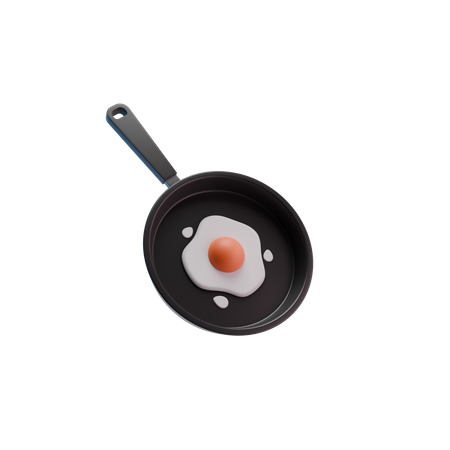 Œufs au plat  3D Icon