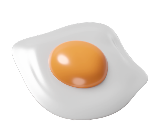 Œufs au plat  3D Icon