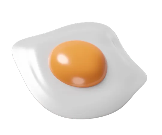 Œufs au plat  3D Icon