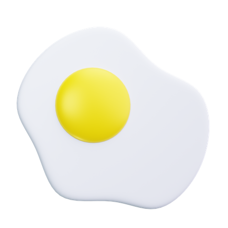 Œufs au plat  3D Icon