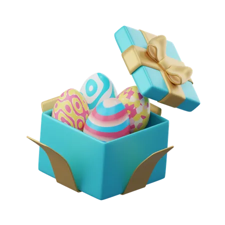 Cadeau d'oeufs de Pâques  3D Icon