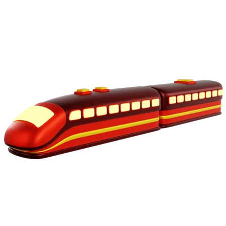 Of A And Fast Train  3D Icon