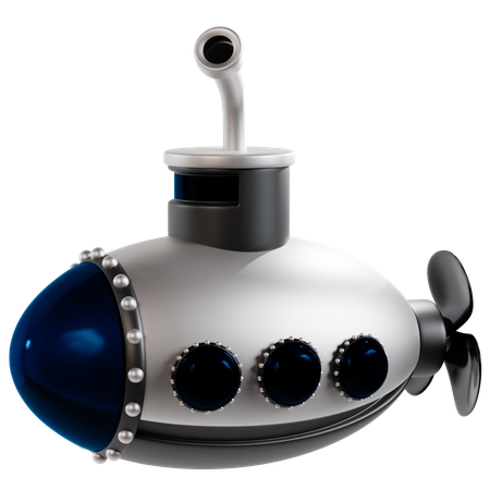 Of A Nautical Submarine  3D Icon