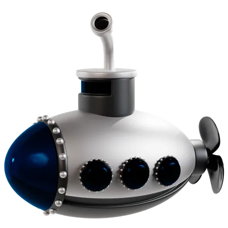 Of A Nautical Submarine  3D Icon