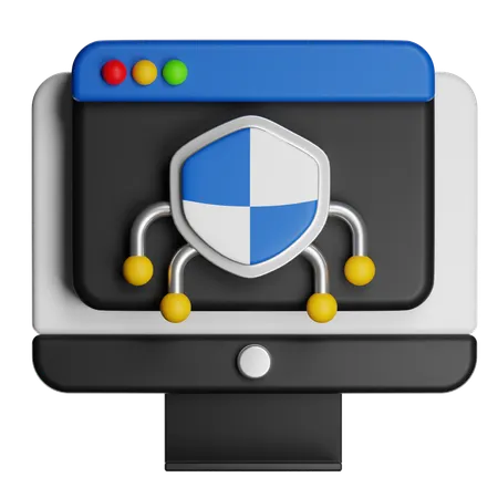Of Data Security Shield 3D Icon