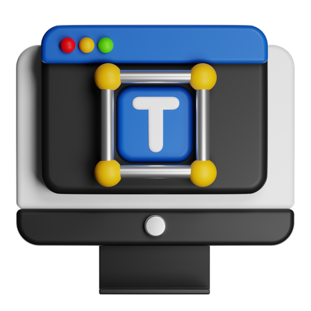 Of Text Editing Tool  3D Icon
