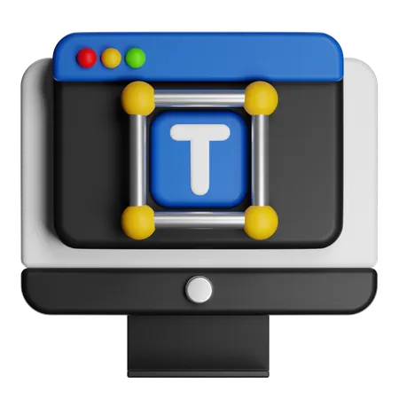 Of Text Editing Tool  3D Icon