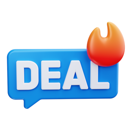 Oferta caliente llama  3D Icon