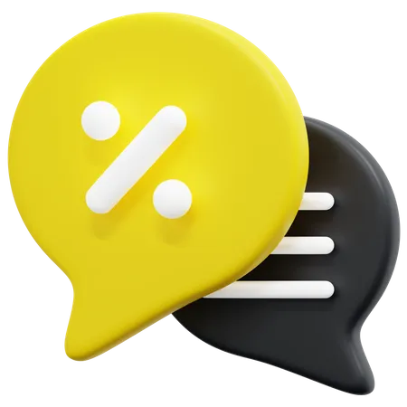 Oferta de chat  3D Icon