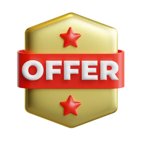 Oferecer emblema  3D Icon