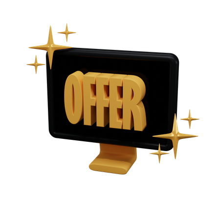 Oferta de compras on-line  3D Icon